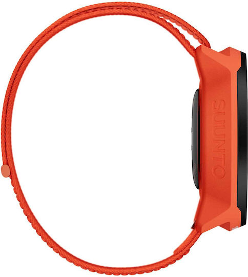 Suunto Run Stainless Steel 46mm Smartwatch with Heart Rate Monitor (Coral Orange)