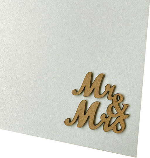 Themagio Wedding Wish Book 27x20cm Ecru Mr&mrs