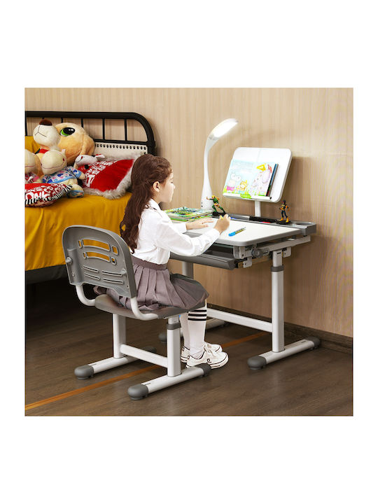 Kids Desk made of Melamine Gray 49.5x54cm