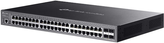TP-LINK SG5452XMPP Managed L3 PoE++ Switch with 48 Gigabit (1Gbps) Ethernet Ports and 4 SFP Ports