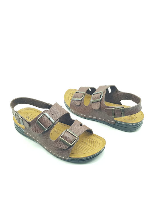 Herrensandalen in Braun Farbe