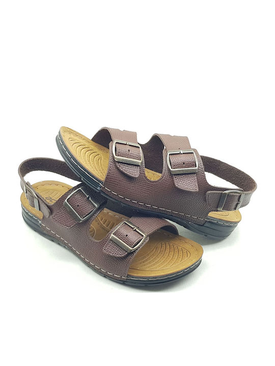 Herrensandalen in Braun Farbe
