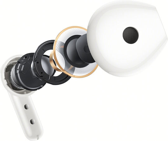 Oppo Enco Air3s Earbud Bluetooth Handsfree Ακουστικά με Θήκη Φόρτισης Χρυσά