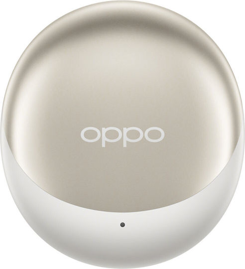 Oppo Enco Air3s Earbud Bluetooth Handsfree Ακουστικά με Θήκη Φόρτισης Χρυσά