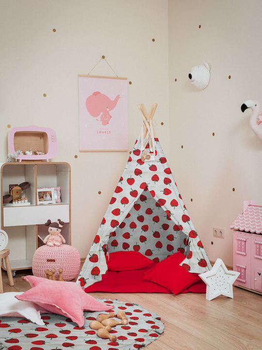 Kids Indian Teepee Play Tent Purple