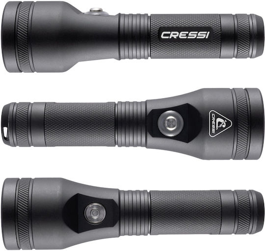 CressiSub Astra Diving Safety Light LED with Brightness 1200lm for Depth up to 100m