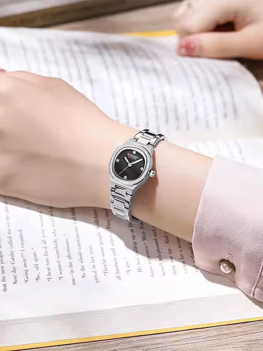 Curren Women's Watch with Silver Metal Bracelet
