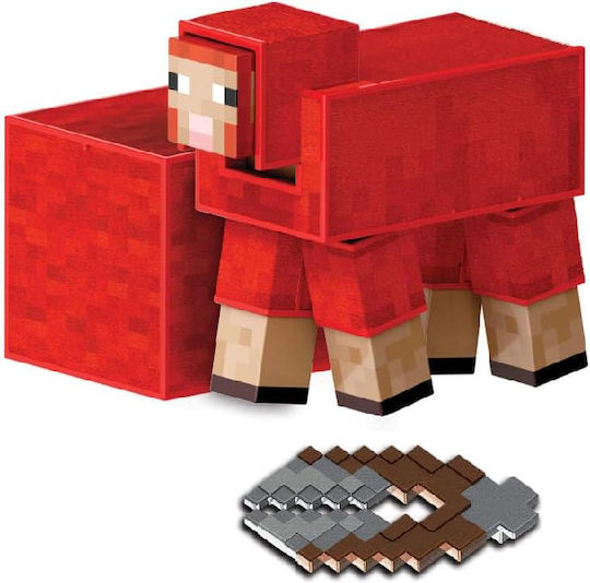 Figurină de acțiune Mattel Minecraft Oaie Nivel Diamant & 3 Accesorii Jcv22 pentru Băieți