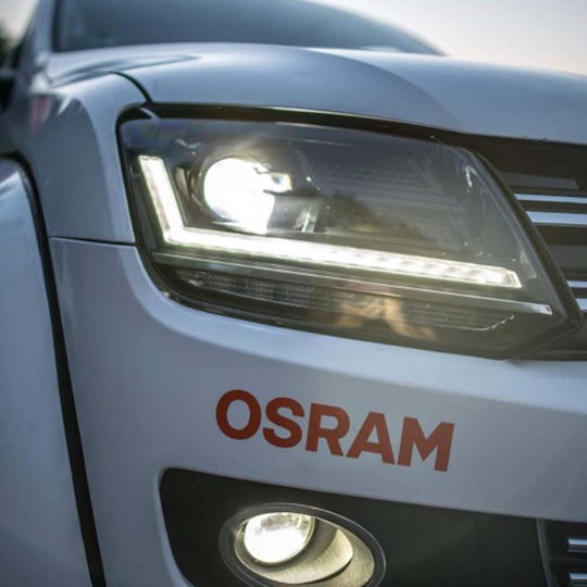 Μπροστινά Φανάρια Set Vw Amarok 2010+ Drl Full Led Halogen Version Μαύρα Ledhl107-bk Rhd Δεξιοτίμονα Osram Ledriving