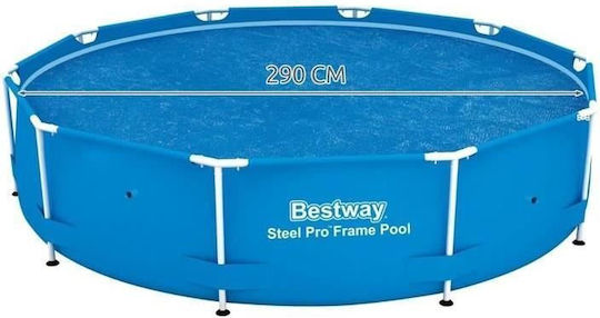 Husă solară rotundă albastră pentru piscină Bestway Flowclear 305 cm 290 cm