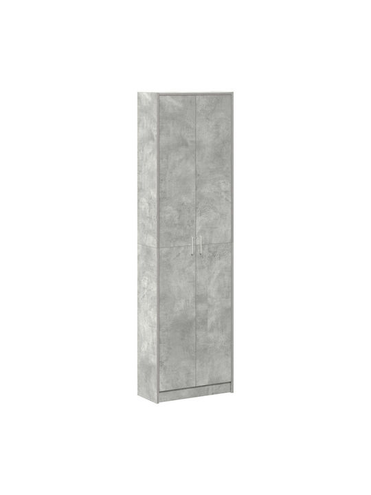 Double Door Wardrobe Concrete Grey 55x25x189cm