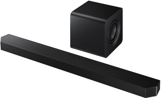 Samsung HW-Q800F Soundbar 5.1.2 Bluetooth, HDMI και Wi-Fi με Ασύρματο Subwoofer και Τηλεχειριστήριο Μαύρο
