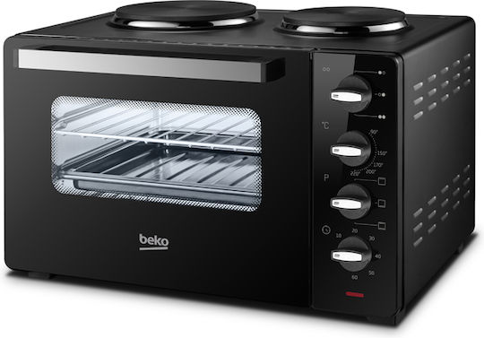 Beko Electric Countertop Oven 30lt with 2 Burners