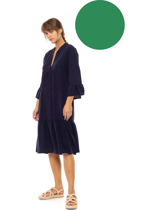 Pink Label Γυναικείο Φόρεμα Παραλίας Sea Green