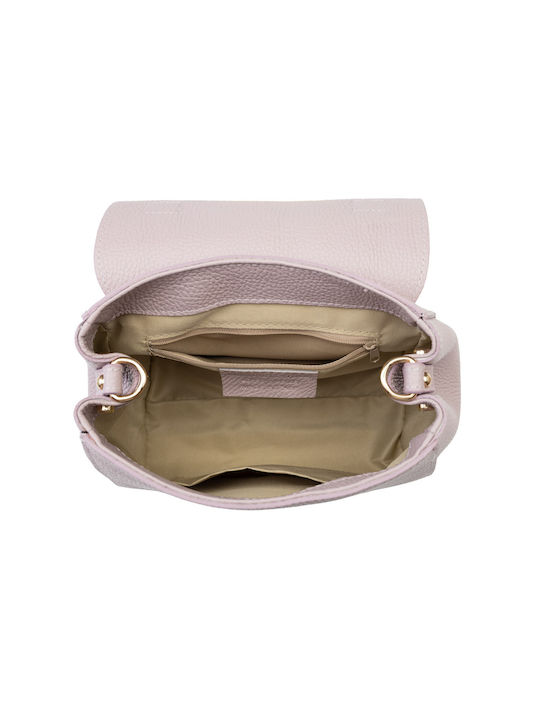 Leather Women's Bag Shoulder Lilac