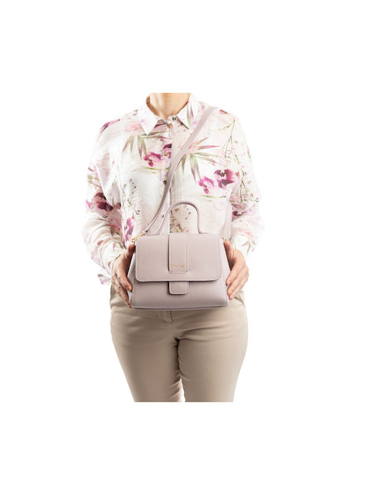 Leather Women's Bag Shoulder Lilac