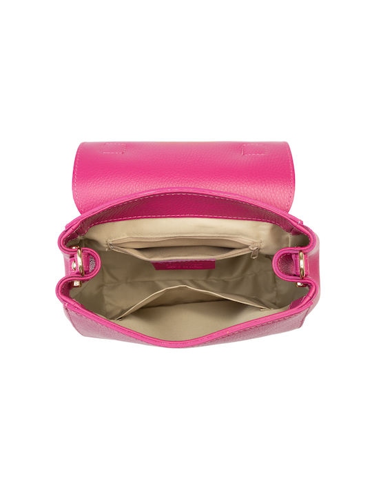 De piele Geantă de damă De umăr Fuchsia