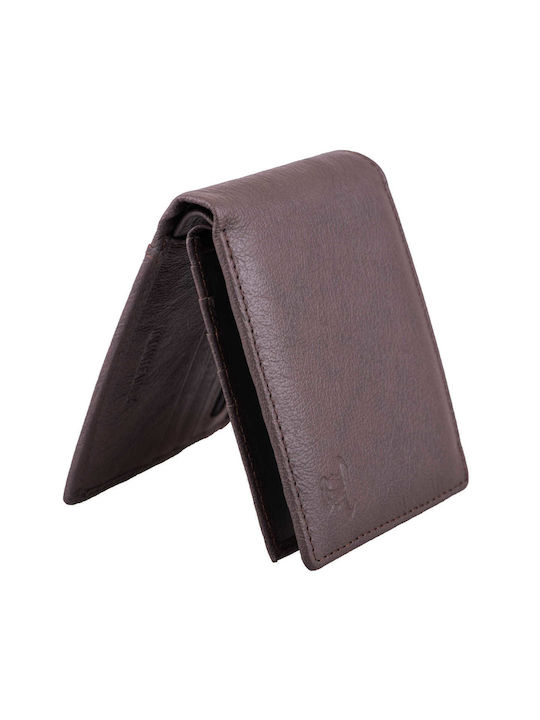 Leather Men's Wallet Classic Brown
