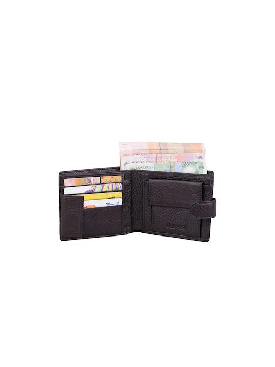 Leather Men's Wallet Classic Brown