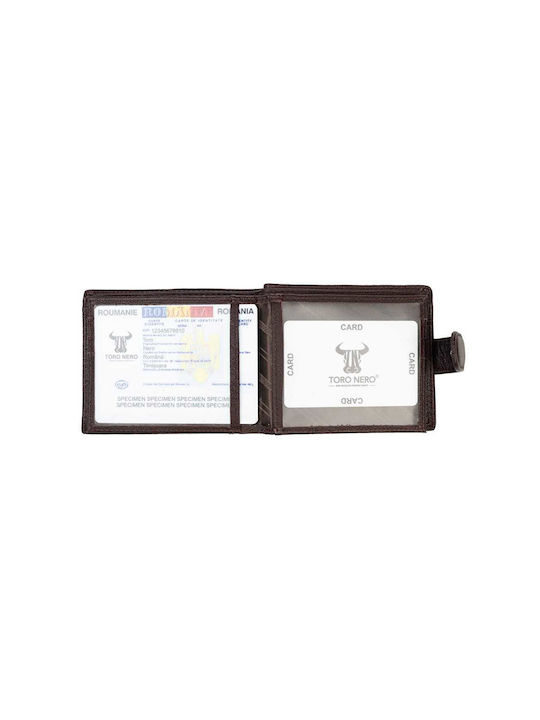 Portofel bărbătesc Clasice cu RFID Maro