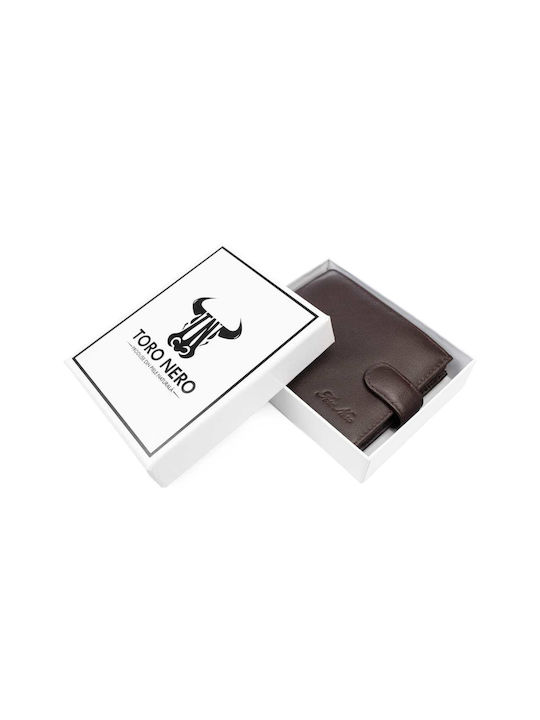 Δερμάτινο Ανδρικό Πορτοφόλι με RFID Καφέ