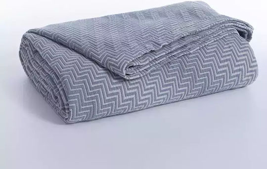 Nef-Nef Homeware Chevie Υπέρδιπλη 230x250εκ. Blue