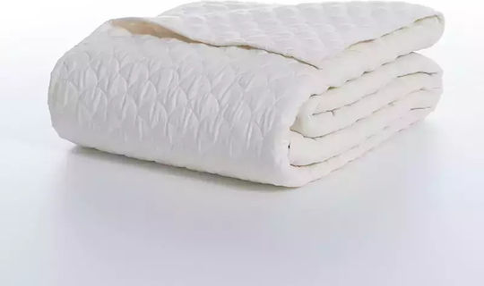 Nef-Nef Homeware Scofield Покривало Полутораспално Микрофибър Ecru 180x240см