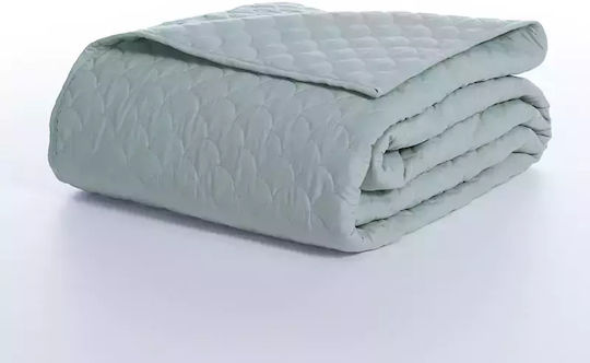 Nef-Nef Homeware Scofield Κουβερλί Ημίδιπλο Microfiber Blue (97) 180x240cm