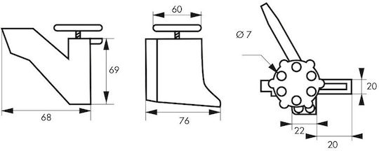 Ventilschutzschild 1/4 Drehung Thirard 00091197