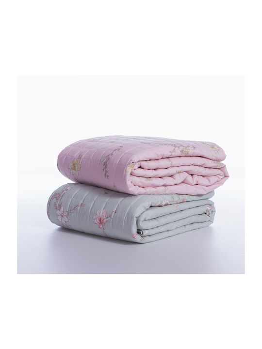 Nef-Nef Homeware Irida Cuvertură Extra-dublu Microfibra Roz 230x240cm
