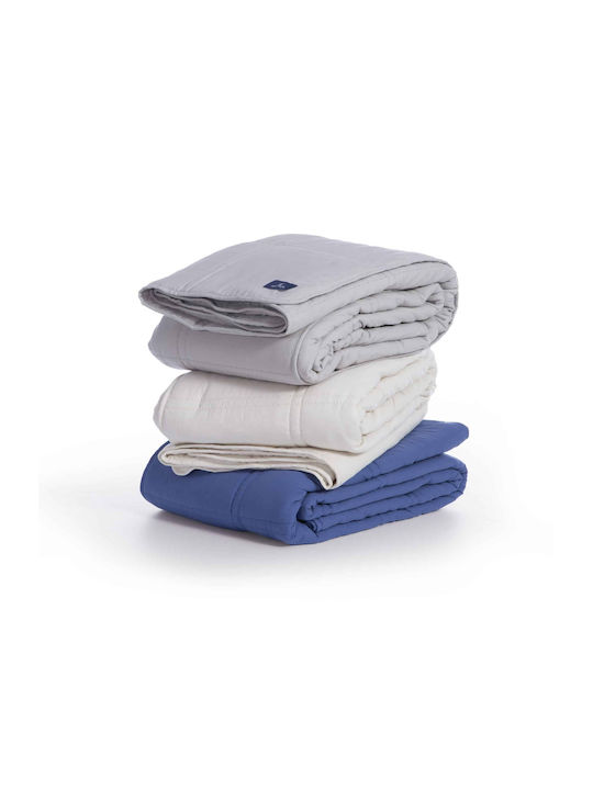 Nef-Nef Homeware Покривало Кингсайз Navy - Off White 230x240см
