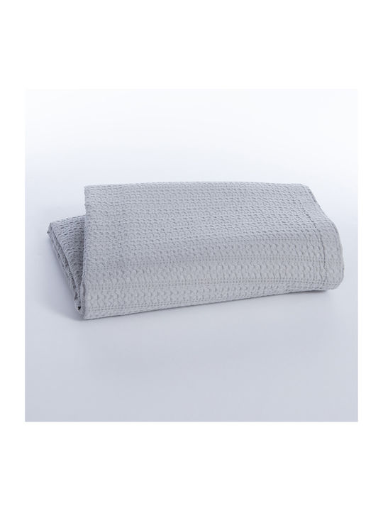 Nef-Nef Homeware Cool Pique Single Blanket 160x240cm L. Grey