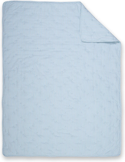 Nef-Nef Homeware Бебешка кувертюра Микрофибър Aqua 80x110см Nef-Nef Homeware Бебешка кувертюра Микрофибър Aqua 80x110см