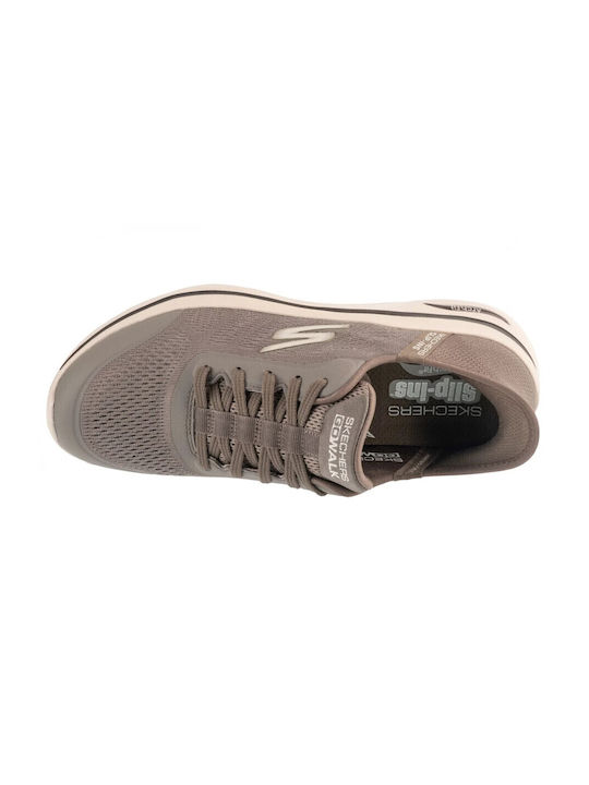 Slipins Arch Fit Sport Shoes Running Brown