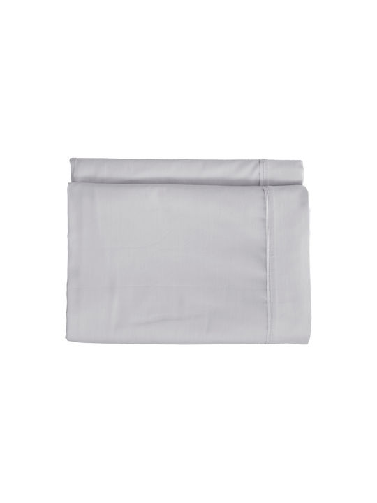Nef-Nef Homeware Sheet Super-Double with Elastic 160x200+35cm. Elements Ice Grey