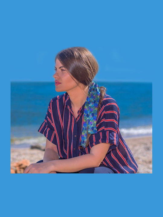Kalfas Luxury Silk Γυναικείο Μεταξωτό Φουλάρι Πολύχρωμο