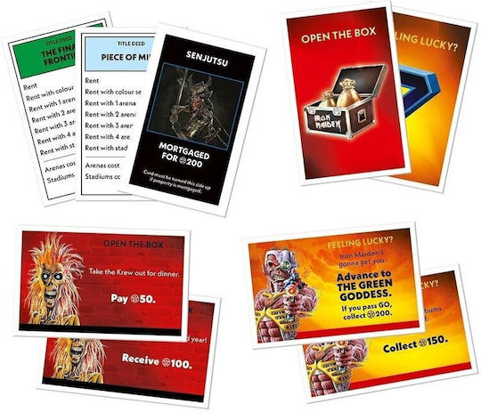Επιτραπέζιο Παιχνίδι Monopoly Iron Maiden Edition για 2-6 Παίκτες 18+ Ετών (EN) Winning Moves