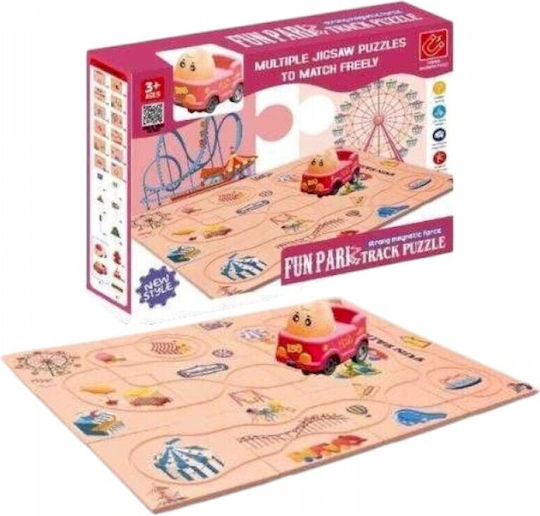 Board Game Track Puzzle - Fun Park for 1 Player 3+ Years Old