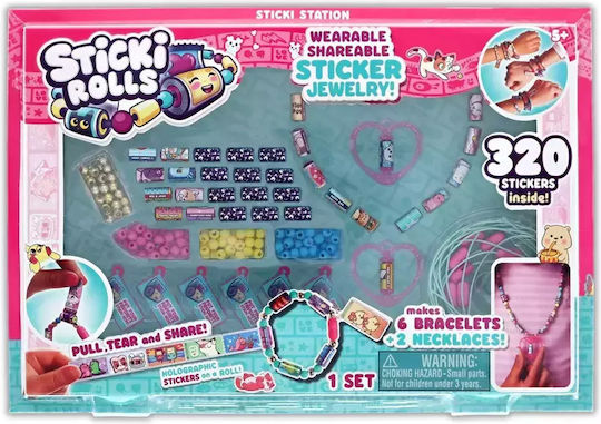 AS Sticki Rolls Jewelry Set Bracelets & Accessories for Kids 5+ Years