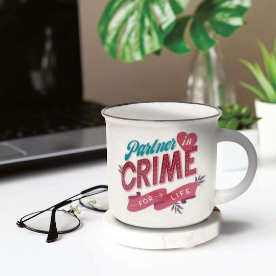 Legami Milano Partner in Crime Κούπα από Πορσελάνη Μπεζ 350ml