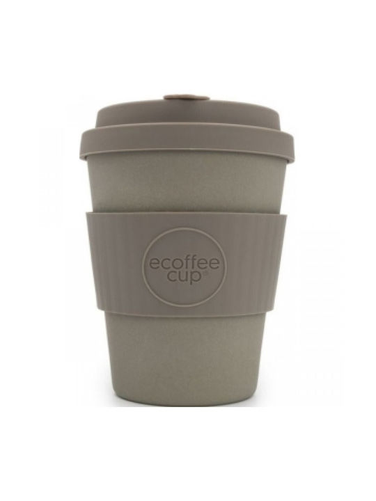 Ecoffee Cup Molto Grigio Mug Bamboo with Lid Gray 350ml