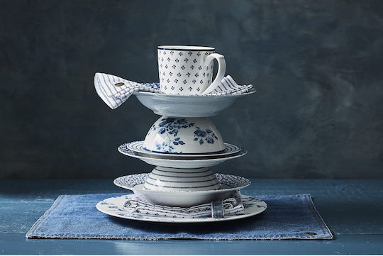 Laura Ashley Κούπα Κεραμική Μπλε 540ml