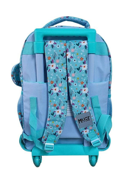 Must Team School Bag Trolley Elementary, Elementary Multicolour with Water Bottle Holder 30Liters
