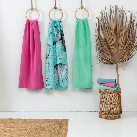 Palamaiki Microfiber Towels Body 200gr/m² Turquoise 160x90cm