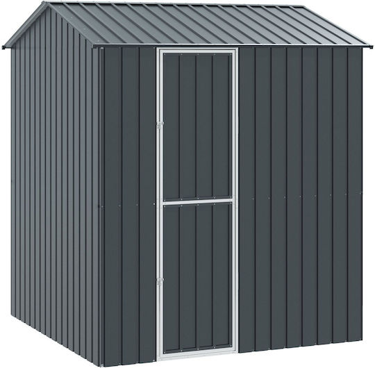Vidaxl Клетка за птици антрацитно сиво 210x215x247 стомана сиво