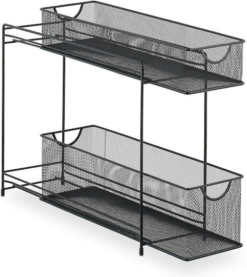 Relaxdays Küchenständer Inox 40x15x46cm Grau