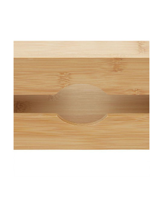 Relaxdays Suport pentru șervețele Lemn Bej 16x27x13cm 10033886