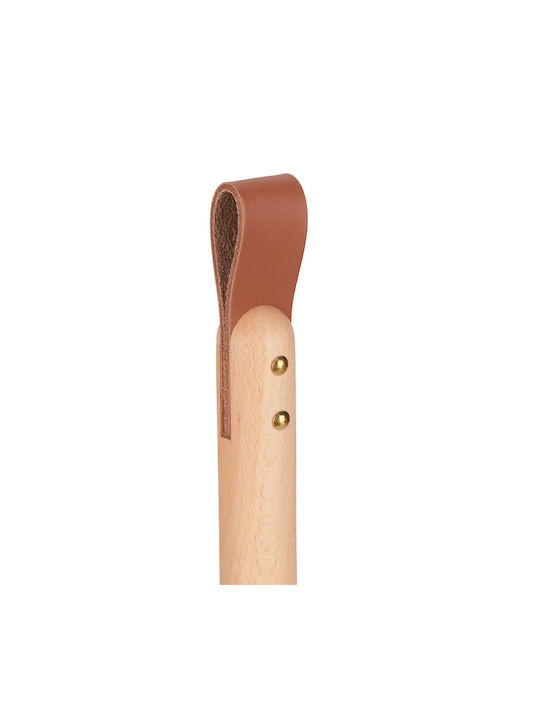 Relaxdays Wooden Paper Towel Holder Beige 35x13x13cm 10043326