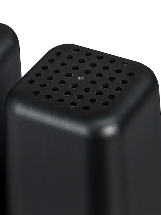 Relaxdays Sink Strainer Wooden Black 15.5x42x31cm