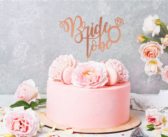Bride To Be Cake Topper Rose Gold